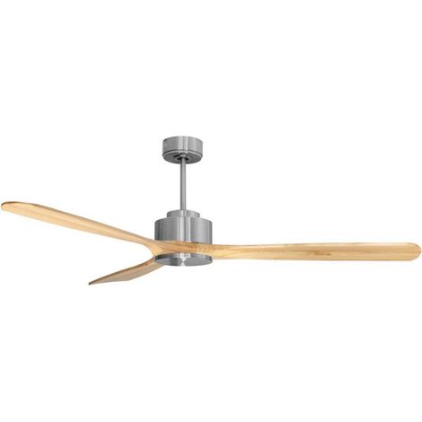 Modulo de KlassFan - Super déstratificateur d'air avec thermostat, chrome et bois clair idéal de 25 à 40 m² KLDC3P6SW166 (1/4)