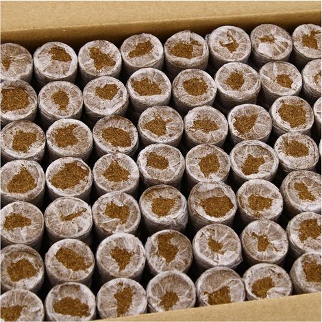 Disque de germination JIFFY Coco en carton de 1155 pièces - 35x42 mm (1/2)