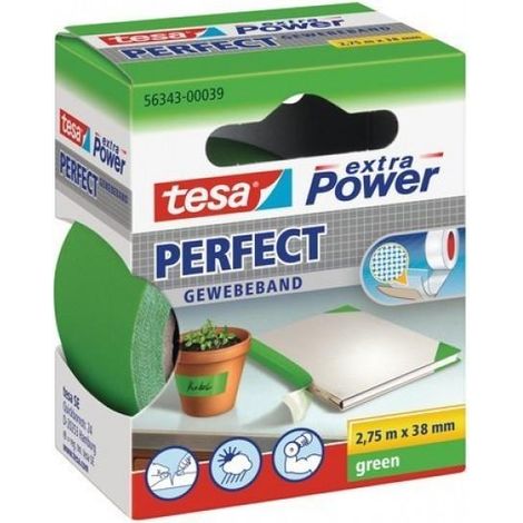Cinta adhesiva Tesa Power Effect verde de alta adherencia