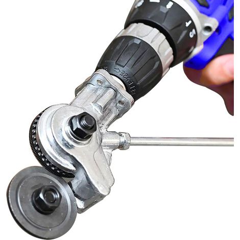 Machine à perforer les tôles, perceuse électrique pour découpe de tôles, accessoire de perçage pour poinçonnage de métaux avec adaptateur, facile à utiliser, pour la découpe de tôles. (1/5)