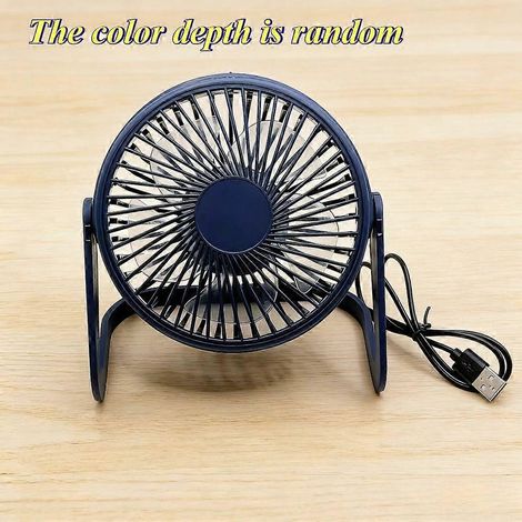 Mini ventilador de escritorio portátil, ventilador de mesa USB de 5 pulgadas para oficina, hogar y camping, ventilador de escritorio compacto con soporte. (1/5)