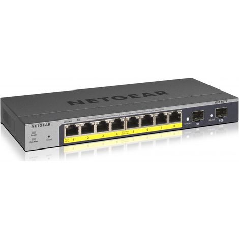 NETGEAR GS110TP-300EUS: 8-Port Smart Managed PoE Switch (1/4)