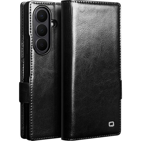 Leder-Klapphülle für Samsung Galaxy Z Fold 8 Ultra, Qialino, Schwarz (1/5)