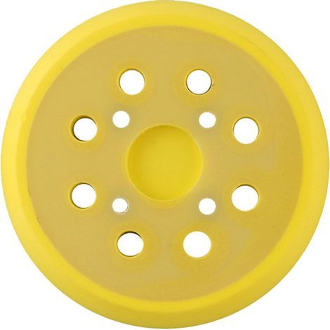 Plateau De Ponçage - 125 mm - 8 Trous - Fixation 4 Vis - Matériau PU Souple - Pour Ponceuse À Perceuse Ou Meuleuse Électrique - 1 Pièce (1/5)