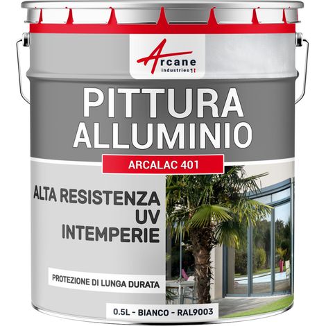 Vernice per alluminio - ARCALAC 401 - 0,5 L Bianco - RAL 9003 - ARCANE INDUSTRIES (1/4)