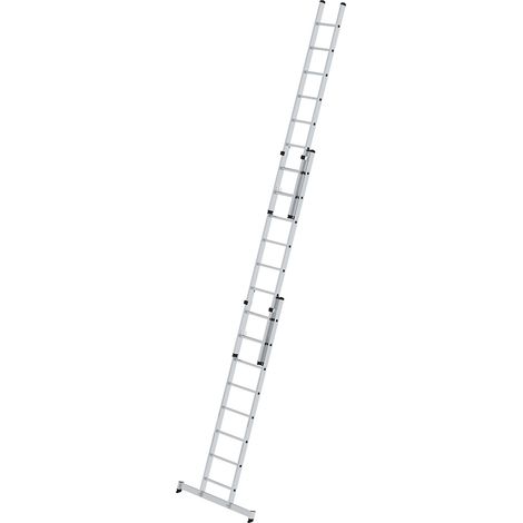 Günzburger Steigtechnik Echelle coulissante à échelons 3nombre de barreaux avec traverse nivello 3 x 8 barreaux - 020608 (1/5)