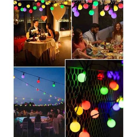 Guirlande lumineuse - - 60 LED - Solaire - Étanche - 11M avec télécommande (1/4)