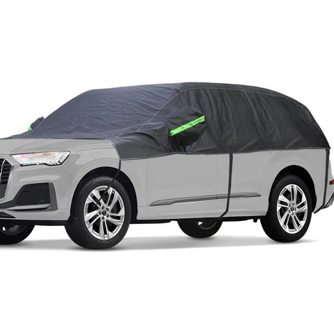 Halbgarage Auto Abdeckplane wasserdicht, verdickt, mit Baumwolle gefüttert, für SUV & Kombi (bis 480cm) (1/5)