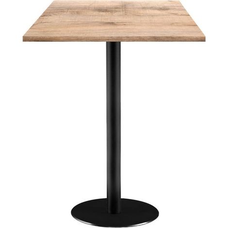 Mange-debout 60 x 60 cm - modèle Rome bois tanin naturel