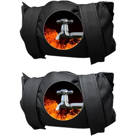 QORVA-Couvercles de Robinet D'extérieur 2 Pièces,Protection Isolée du Robinet pour L'hiver Contre L'éclatement du Gel