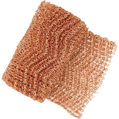 Rouleau de filtre à vapeur en maille de cuivre 12,7 cm x 6 m, anti-escargots, en maille de cuivre tricotée (1/5)