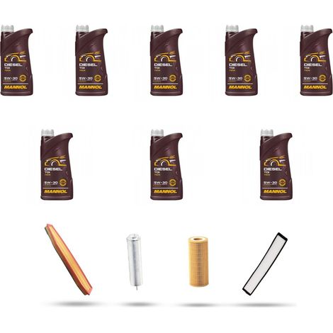 Kit tagliando 4 FILTRI e 8L OLIO compatibile con Bmw x3 (E83) 3.0 sd 210kw dal 2006 al 2010 (1/5)
