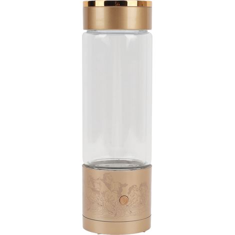 Bouteille d'eau hydrogénée en alliage d'aluminium 1600PPB, ioniseur d'eau portable en verre pour la maison, les voyages et le bureau (1/5)