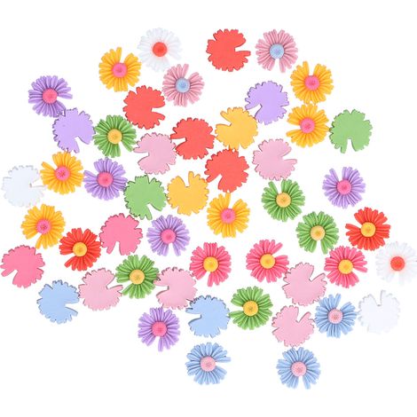 Accessoires pour cheveux en forme de marguerite, jolis accessoires en résine, coiffes pour enfants, pinces à cheveux, corde, accessoires pour cheveux faits main (1/5)