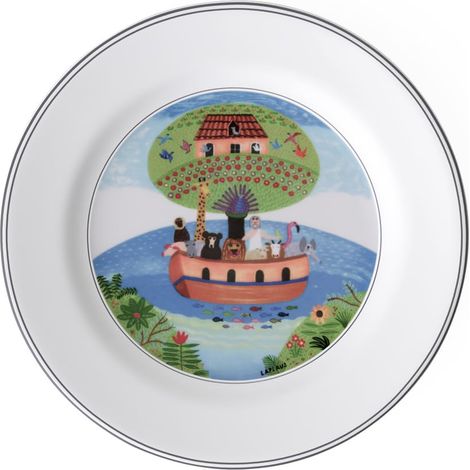 Assiette à Dessert 21 cm Porcelaine Vert 22 x 23 x 7 cm 1 Assiette (1/4)