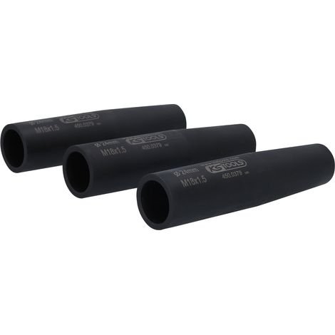 KS TOOLS Jeu de douilles de centrage et de protection d'écrous de roues, M18x1,5, Ø24,0 mm, 3 pcs ( 450.0373 ) (1/2)