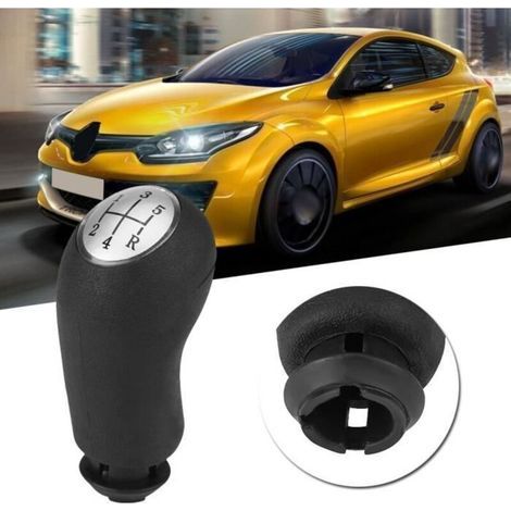 pair Pommeau de levier de vitesses voiture Auto 5 vitesses pour Renault Clio III Megane II Scenic II