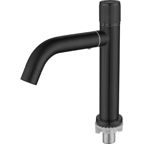 Robinet de lavabo, inox, rotation 360°, eau froide, pour lavabo (1/5)