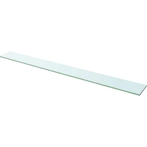 Panneau d'étagère Étagère de Rangement - Meuble de rangement Verre transparent 110 x 12 cm BV780970 - BonneVie (1/3)