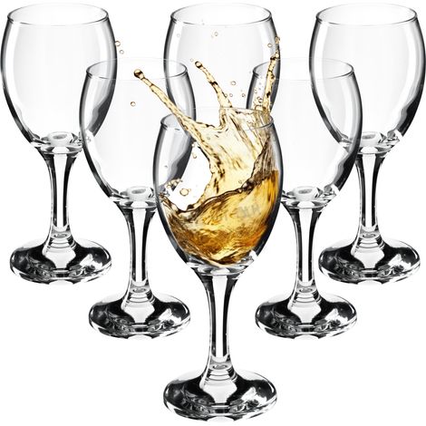 KADAX Weingläser, spülmaschinenfeste Weinkelche 6x245ml, für Weißwein (1/5)