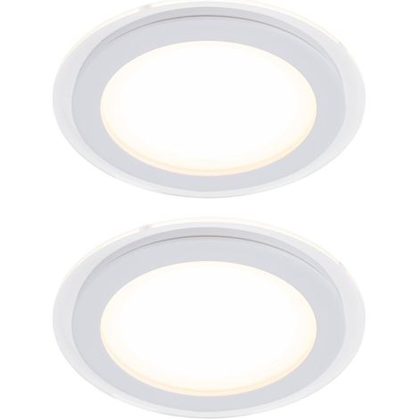Lot de 2 spots LED encastrables design 7,5 W Spot mural Plafonnier blanc Paulmann 927.05 (1/3)