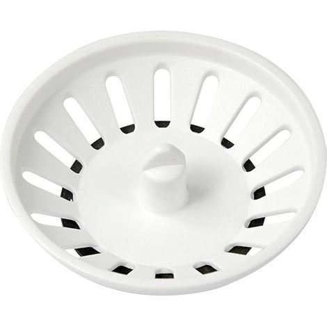 Nicoll – Bouchon d'évier blanc 78 mm – Pour évacuation eaux usées – Compatible avec joints de 51 mm – Installation facile (1/3)