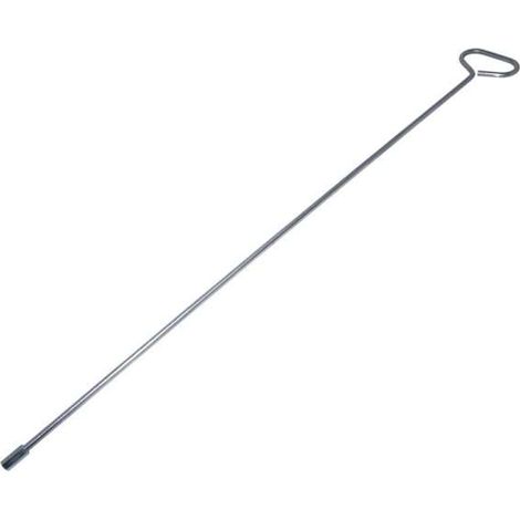 Bürstenstiel Stiel für Kesselbürsten starr 1000mm lang mit Grifföse M10 mit abdrehbarer Muffe