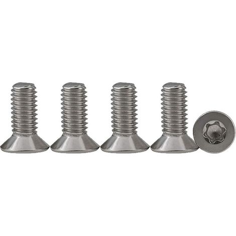 [NON UTILIZZATO] 25 pezzi M4 x 16 viti a testa svasata in acciaio inossidabile 304, viti Torx, viti per macchine, viti completamente filettate con attacco standard per attrezzature meccaniche e mobili