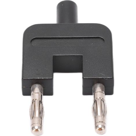 Adaptateur U35 en forme de U pour court-circuit, fiche banane femelle vers 2 connecteurs mâles, noir, 4 mm (1/5)