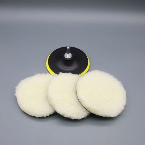 Stück 180 mm Wollpolierschwamm-Scheibenpolierpads für Poliermaschinen (1/5)
