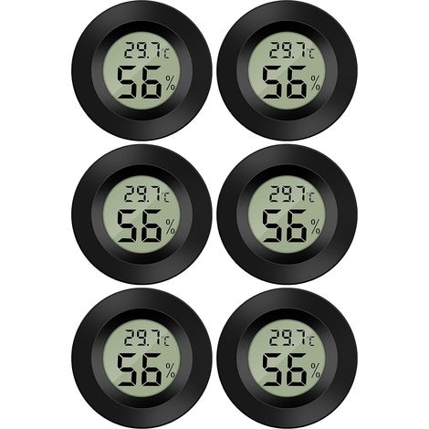 Set mit 3 Mini-LCD-Digitalthermometern und -hygrometern für Büro, Küche, Zigarrenhumidor, Inkubator, Reptilien (1/5)