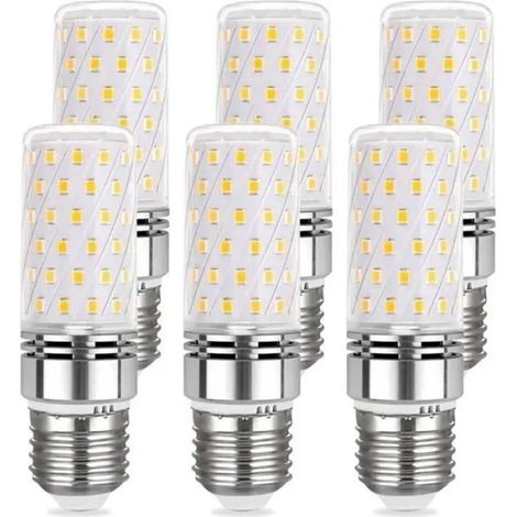 Ampoule E27 Mais LED 12W Blanc Chaud 3000K, Lot de 6,1450LM, 360° Lumière, Équivalent Halogène E27 100 Watt, AC 230V (1/4)