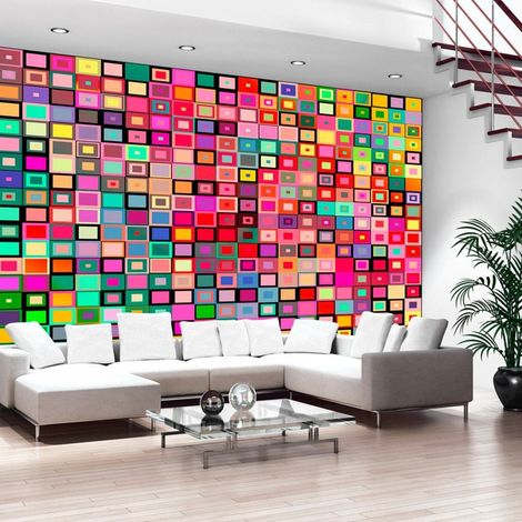 Papier peint boîtes colorées - 150 x 105 cm (1/4)