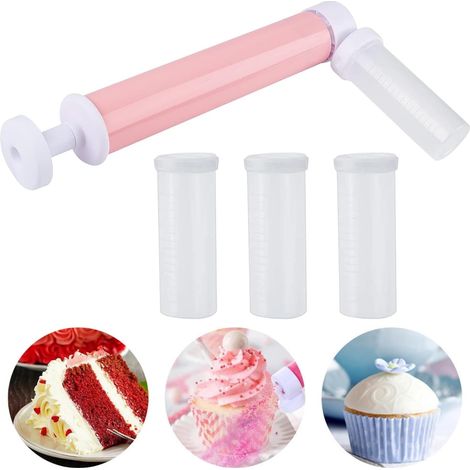 Aerógrafo manual para decorar pasteles y repostería, pistolas de pintura con aerógrafo, kit de herramientas para pintura en aerosol, suministros para decoración de pasteles
