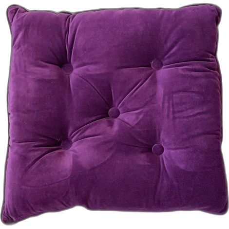 Coussin Décoratif En Velours - Violet - 45 x 45 cm