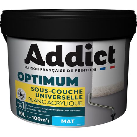 Peinture Reca Optimum Impression Acrylique Universel Blanc 10l - Addict