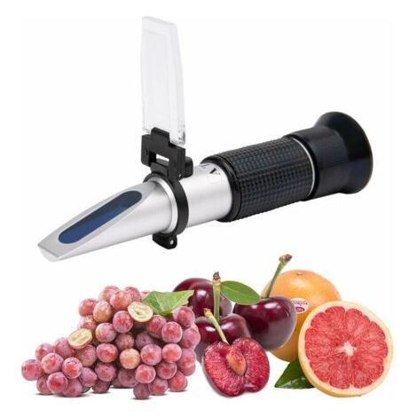 Pair Refractometre Brix 0-40% Alcool 0-25% - ATC Portable Réfractomètre Vin, Réfractomètre Manuel pour Mesurer la Teneur en Sucre pour Vin,Bière,Fruit, Vinification (1/2)