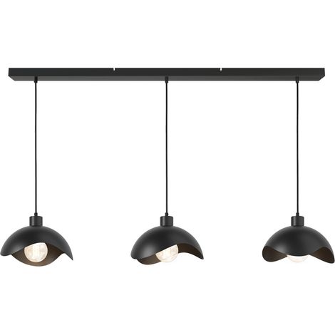 Lampe suspendue de bureau Volta 3x Ø30cm - noir - 2403-05-05-130-3 (1/3)
