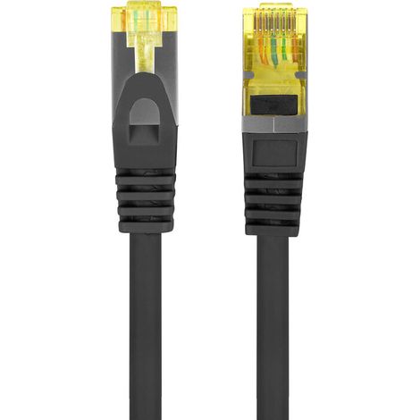 Patchkabel Lanberg FTP Kat. 6A 1,5 m LSZH CU Fluke bestanden schwarz