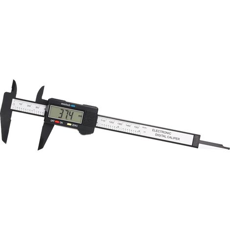 Messschieber mit LCD-Digitalanzeige (0–150 mm), Doppelskala, ABS-Kunststoff, Messwerkzeug (1/5)