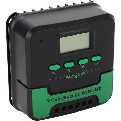 Régulateur de charge solaire MPPT avec écran LCD, panneau solaire 12V 24V adaptatif, sortie USB 5V 3A, 10A (1/5)
