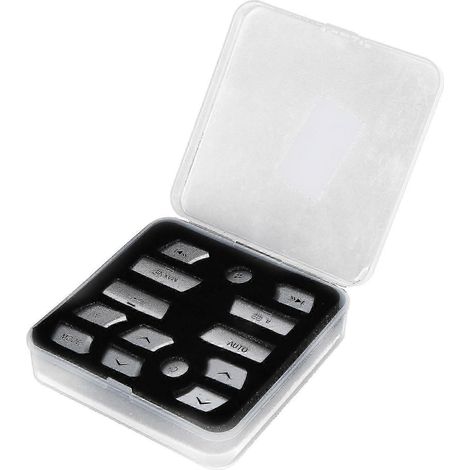 Cache-boutons de climatisation en aluminium argenté pour Jaguar XF 2012-2015 (1/5)