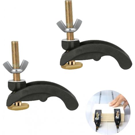 Rail T track pince serrage établi 2pcs (1/4)