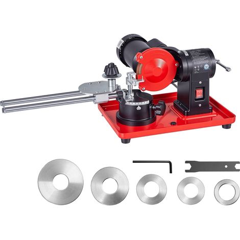 Affûteuse de lame de scie circulaire, 370W 2890 tr/min, meule 125mm, centrages pour lames Ø80-700mm (1/5)