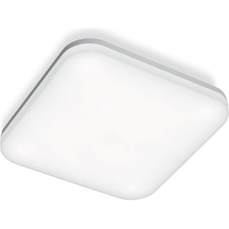 Plafoniera esterno gea led alba q ges833 ip66 2700lm 4000°k lampada soffitto moderna