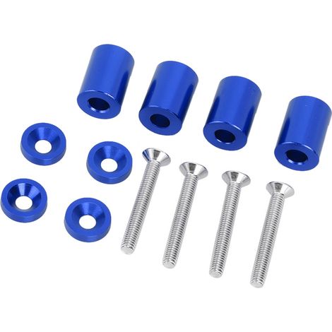 Auto en alliage d'aluminium entretoise rehausseur aération capot pour moteur 6 mm bleu (1/5)