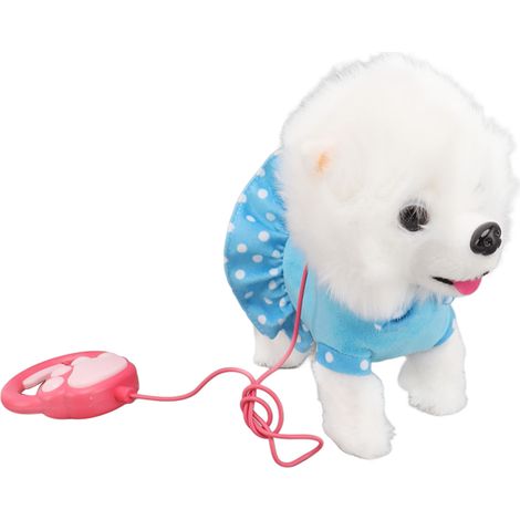 Chien en peluche électronique interactif avec chien, chiot chantant et promeneur, télécommande et laisse, cadeau d'anniversaire pour enfants et tout-petits, bleu (1/5)