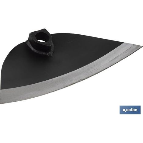 Kanarienhacke aus gehärtetem Stahl 32x16cm mit Ø38mm-Kupplung (ohne Stiel)