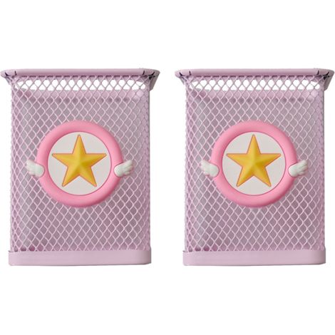 Decoración de escritorio para niñas, caja de almacenamiento de oficina con estampados llamativos, fácil de usar y de limpiar, portalápices con estampado de unicornio/flamenco, adecuada para el hogar y