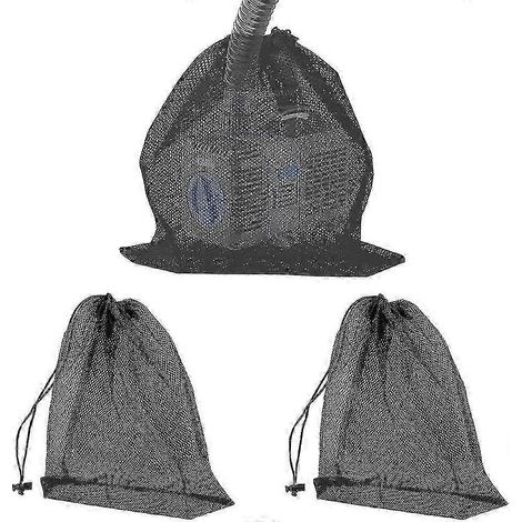 Lot de 3 sacs filtrants pour pompe à eau avec cordon de serrage, adaptés à la filtration par pompe à eau pour bassin (4030cm/4545cm). (1/5)